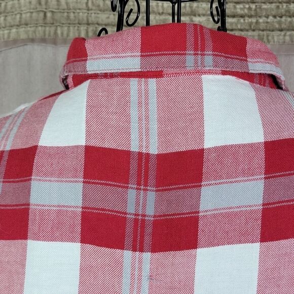 CONCEPTS SPORT Alabama Red/White/Gray Plaid Flannel‎ Shirt Medium - Picture 7 of 10